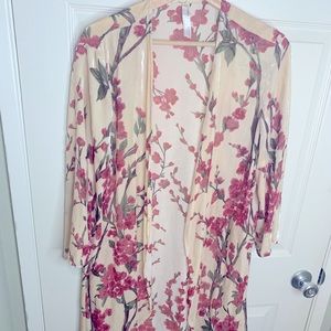 Anthropologie Cherry Blossom Kimono